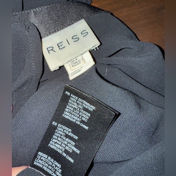 Reiss Pleated Midi Skirt in Black EU 32 US 0 - Picture 4 of 4